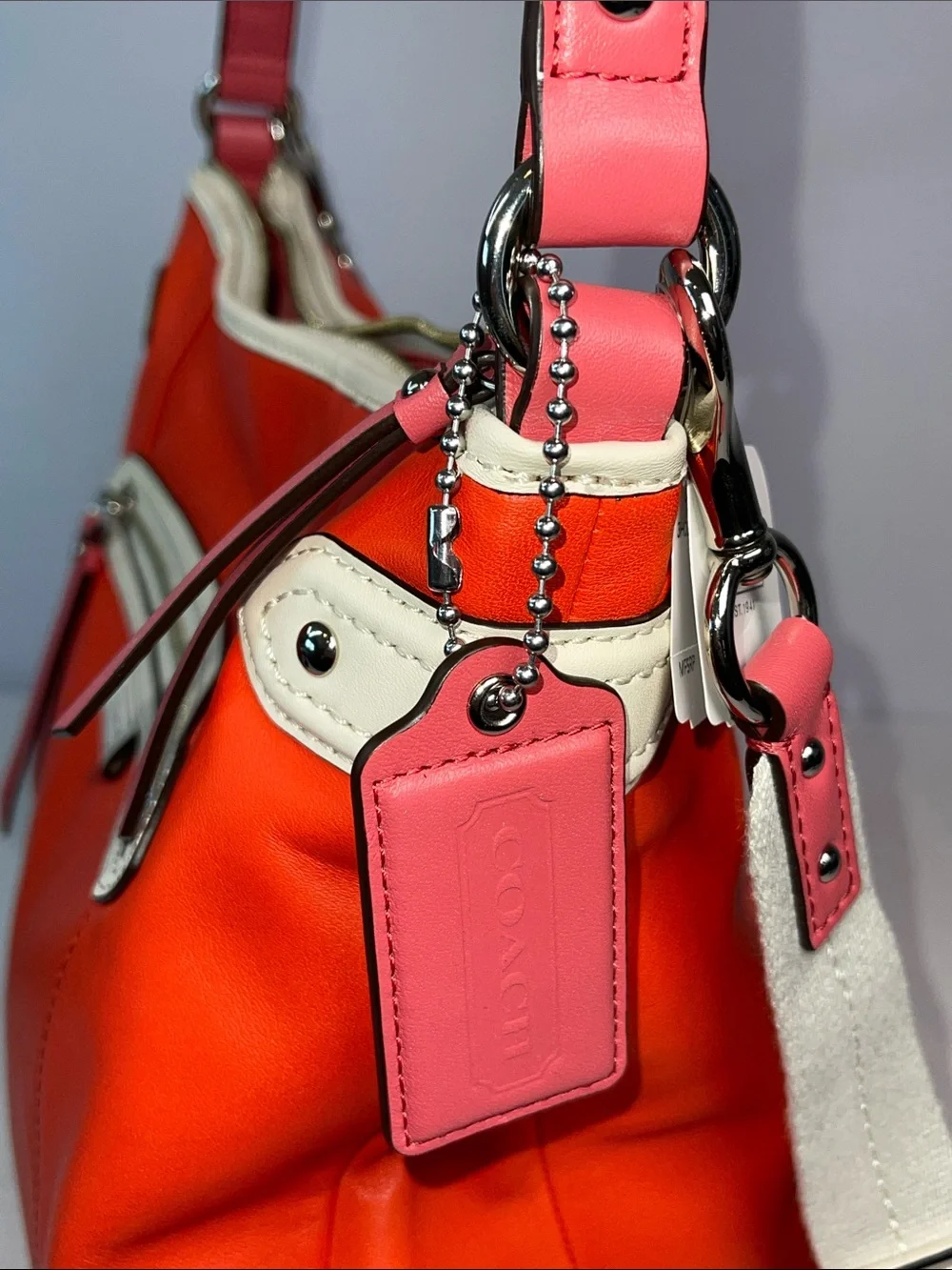 Coach E1380-F23903 Daisy Spectator Leather Convertible Hobo NWT